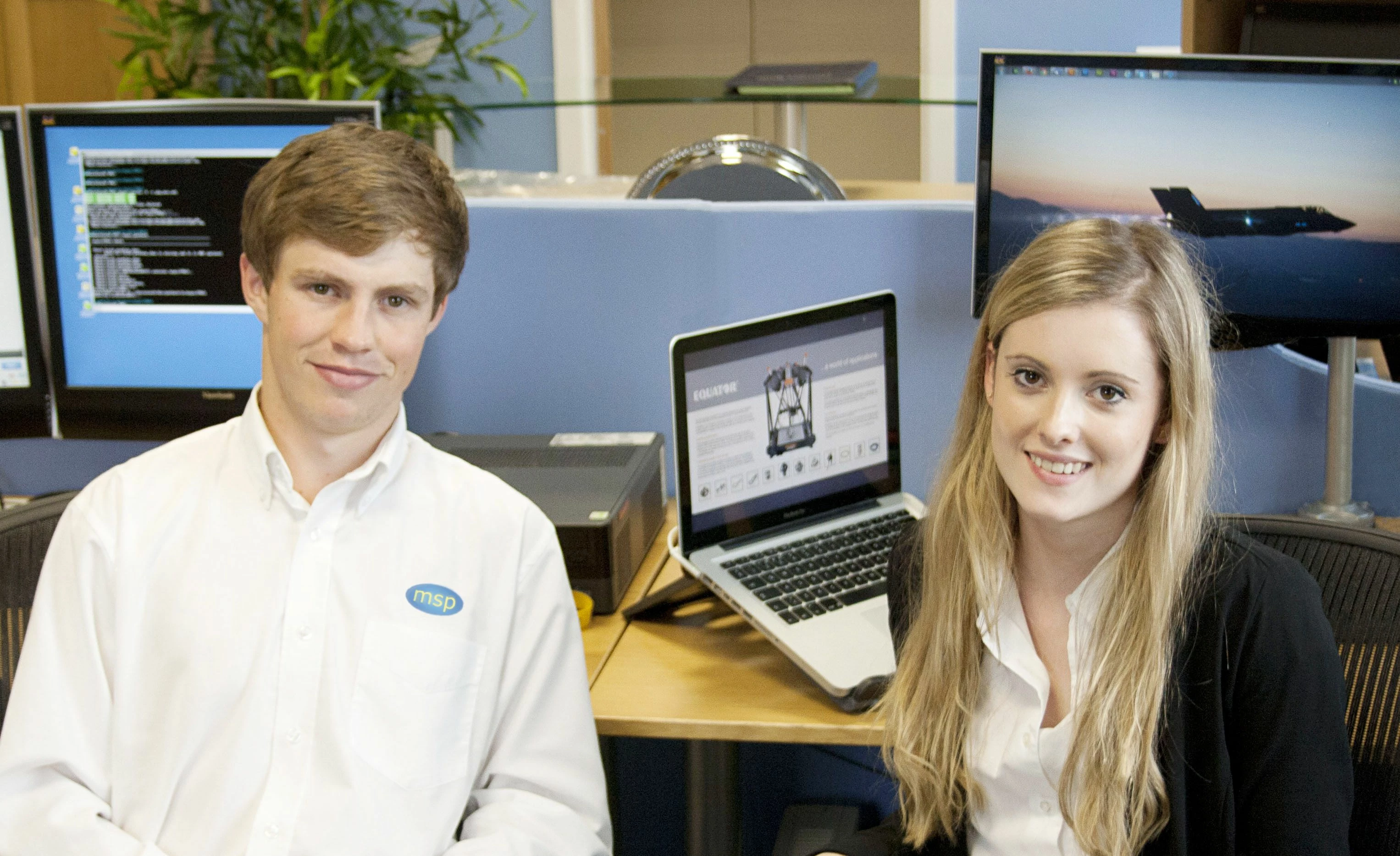 Placement Students Laurence Reeves and Hannah Brown