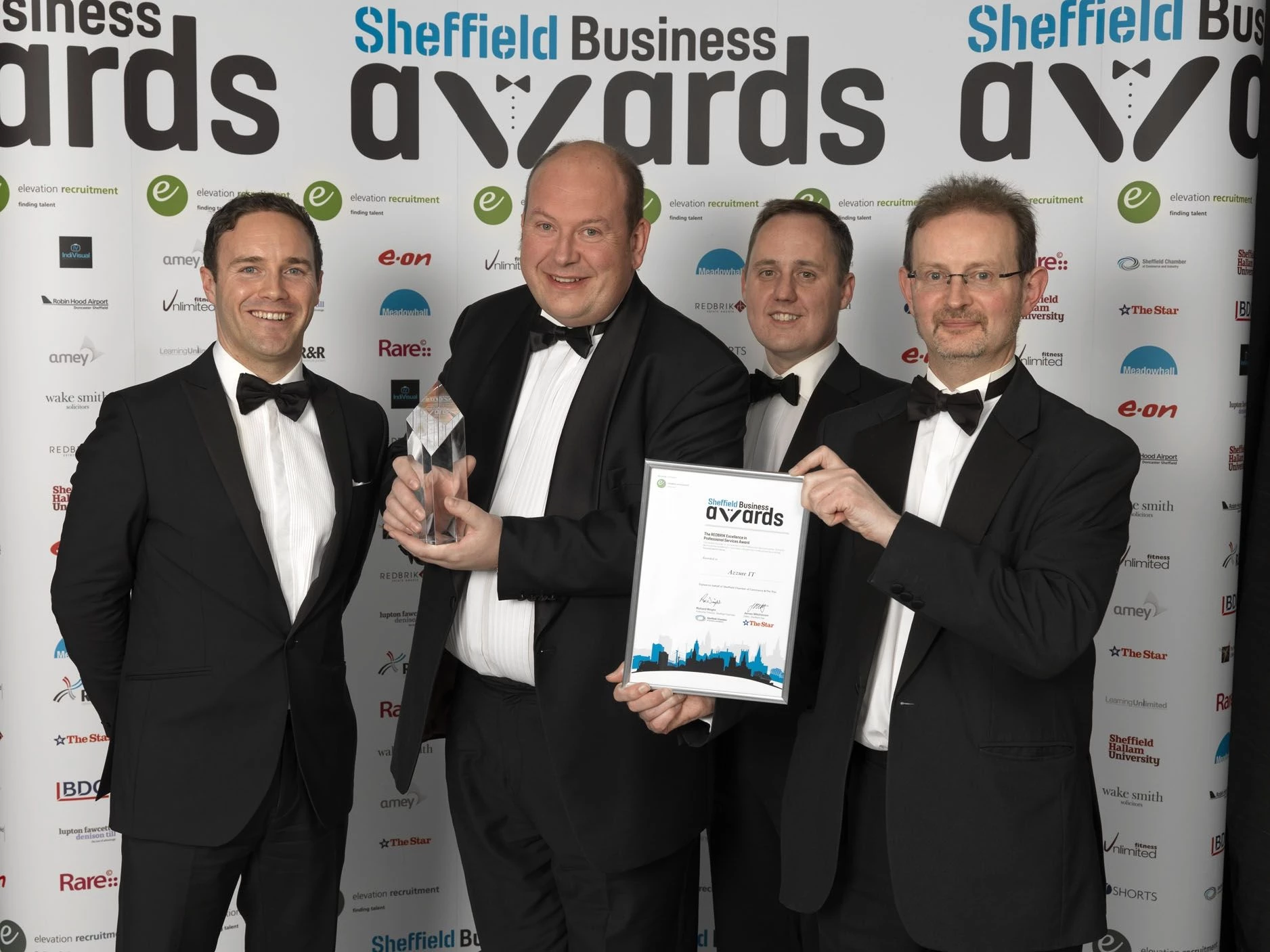 Azzure IT wins at Sheffield Business Awards