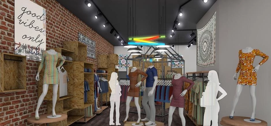 CGI of the interior of the new store.