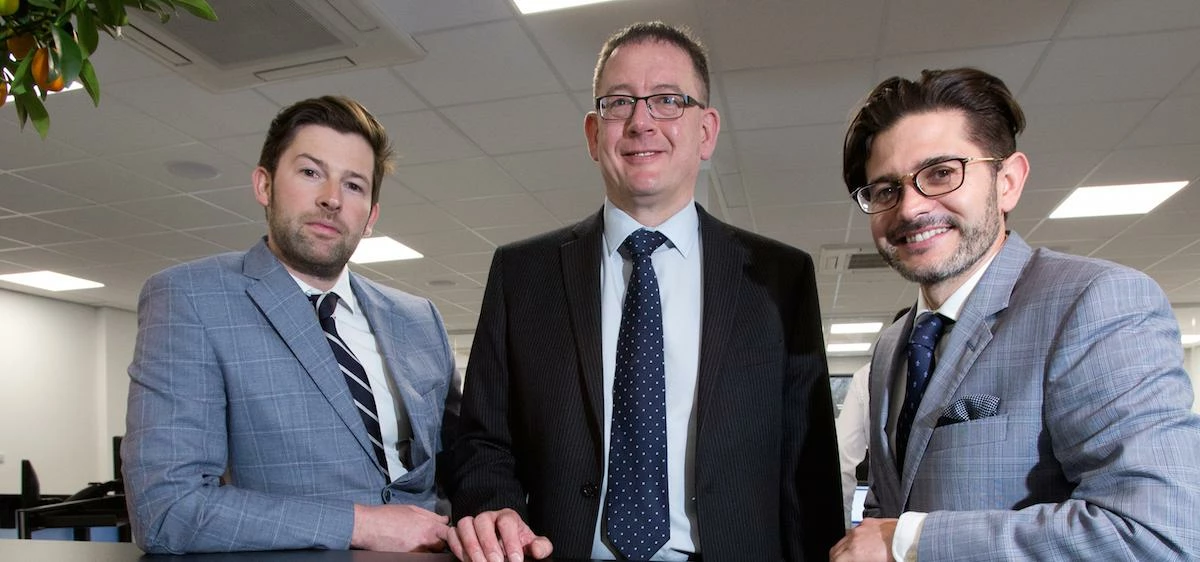 L-R: Richard Alexander, Anthony McGreevy and Gary Smith