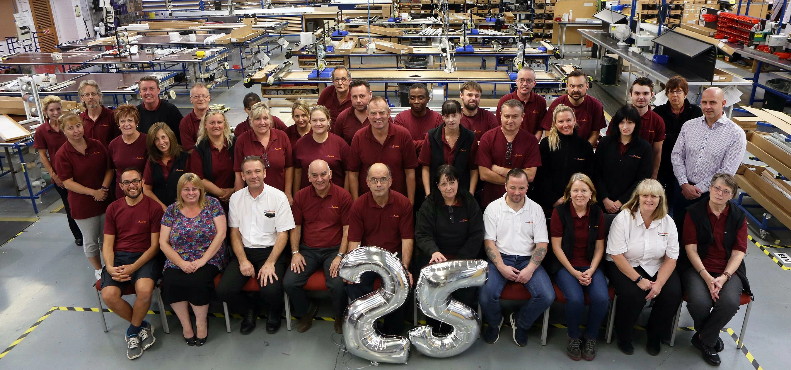 Staff at Thomas Sanderson’s manufacturing centre in Waterlooville