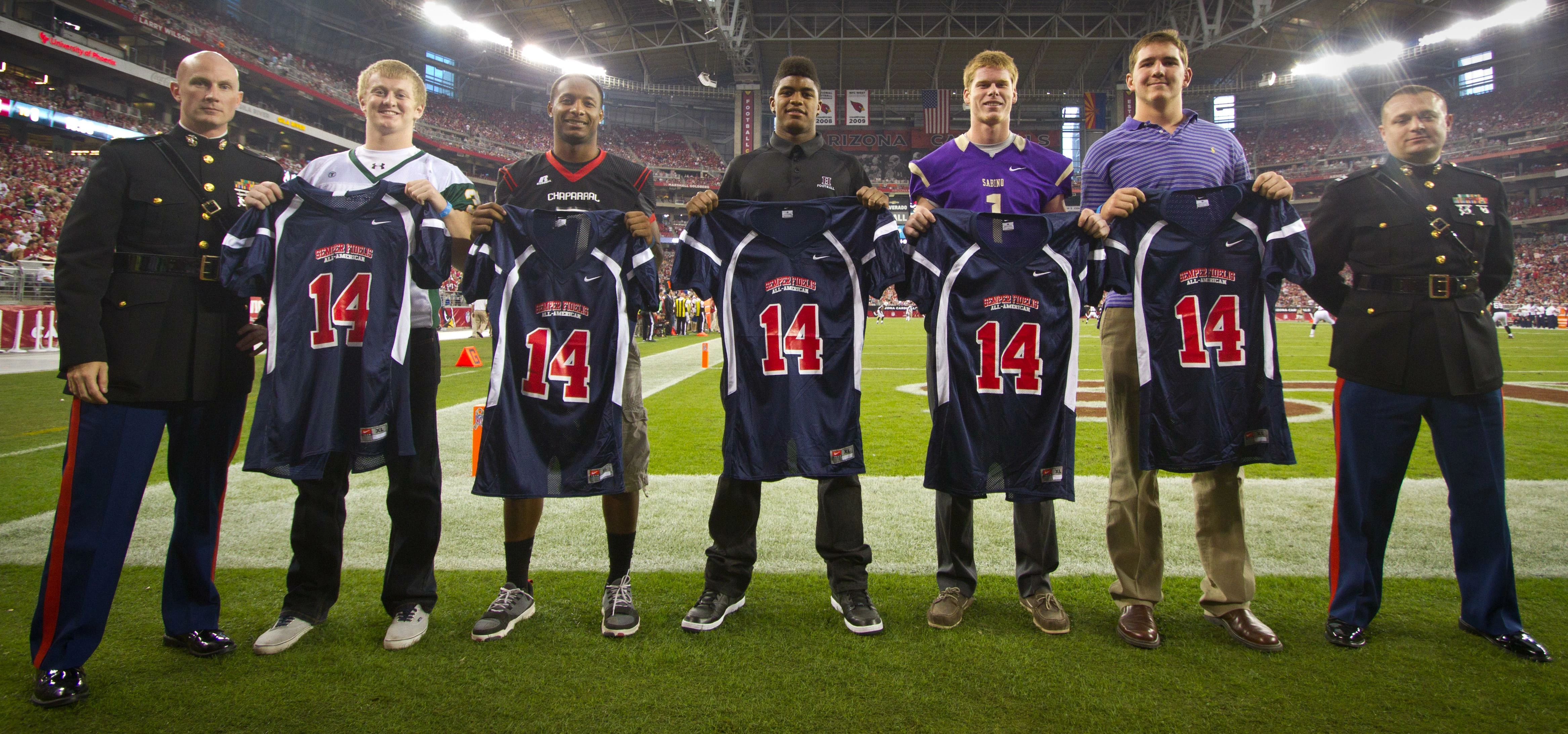 Marines present Arizona's 2014 Semper Fidelis All-Americans