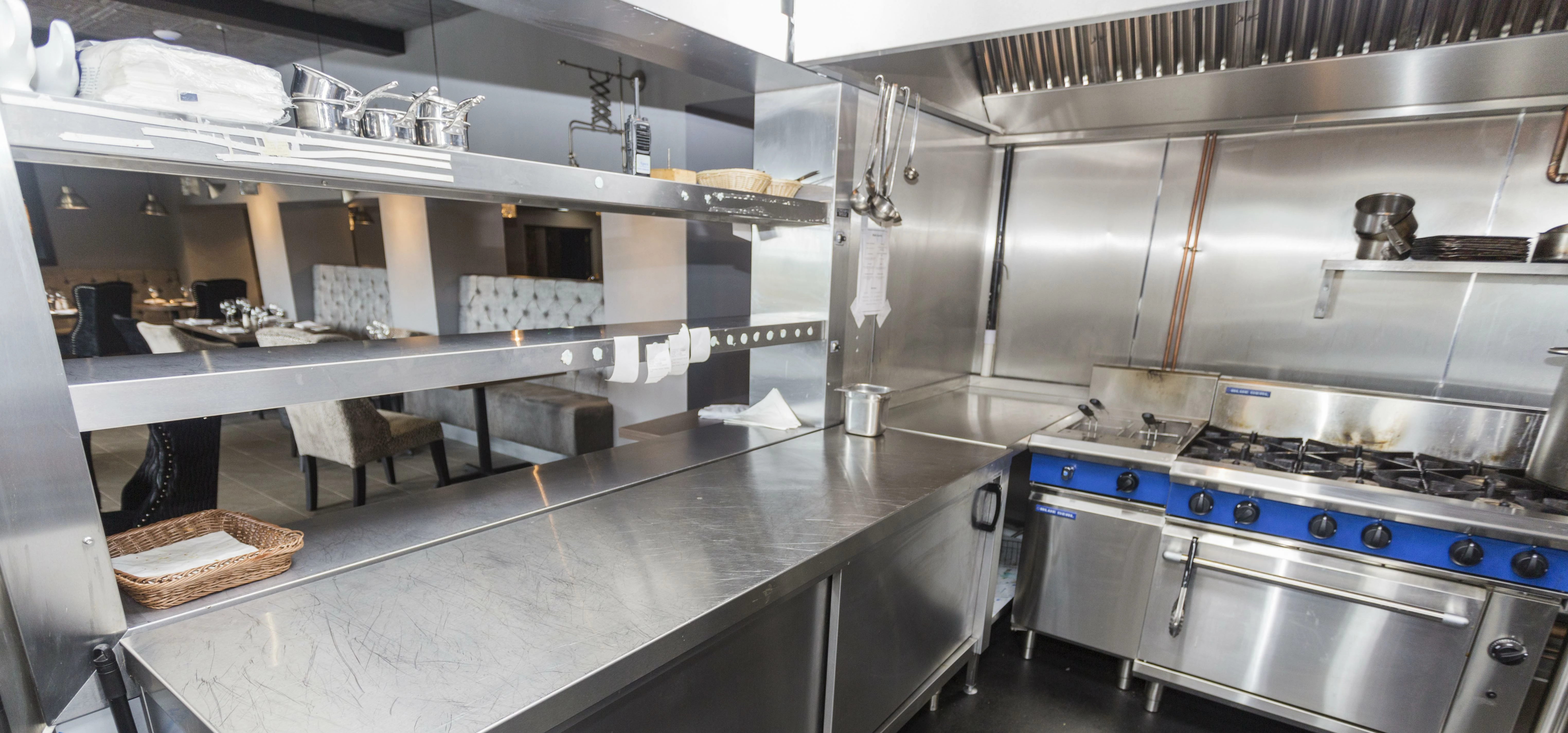 The kitchen at Derwent Manor, installed by Crosbys Catering Equipment