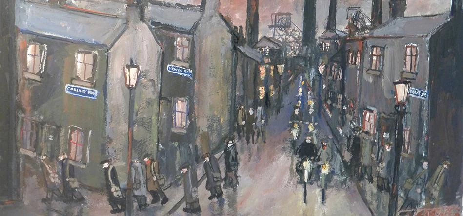 Street Lights by North East-based artist, Malcolm Teasdale