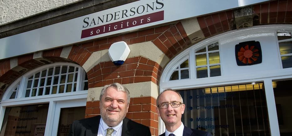 David Macnamara and Paul Grimwood outside Sandersons Solicitor’s new Withernsea branch.