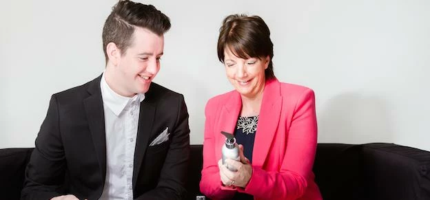 Joe Goddard, operations director and Tracey Denison, managing director, of a new men's lifestyle web