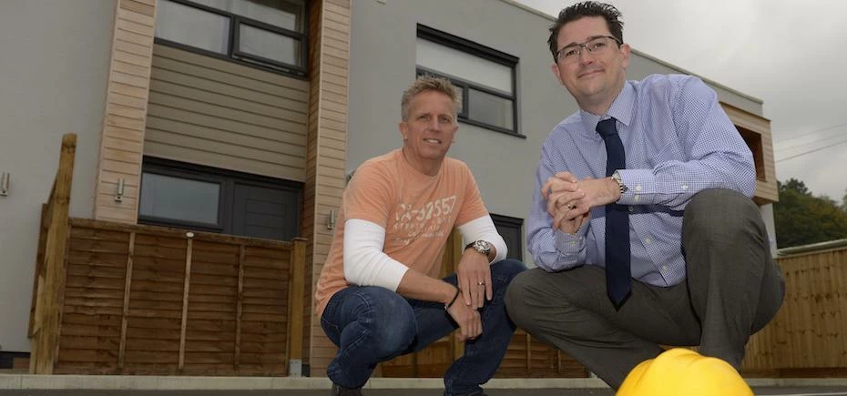 Warren McMurray (Director of Crestfield Properties) and David Burke (The Royal Bank of Scotland)