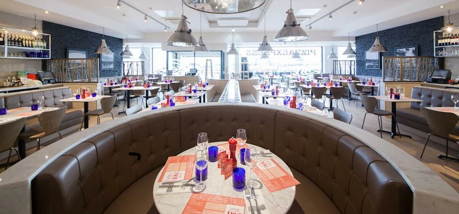 Pizza Express in Edinburgh, fitted out by Aptus