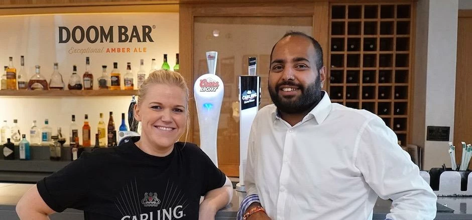 XSEM senior project manager Nicola Holmes and MolsonCoors’ UK consumer marketing director, Alpesh M