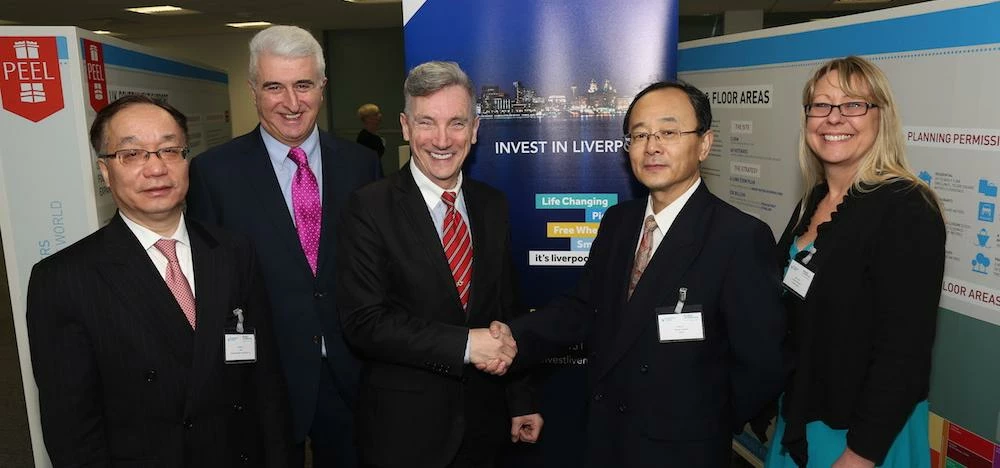 L-R: Ruisan Li of the Agricultural Bank of China, Max Steinberg, Gary Millar, Ning Lin of the China