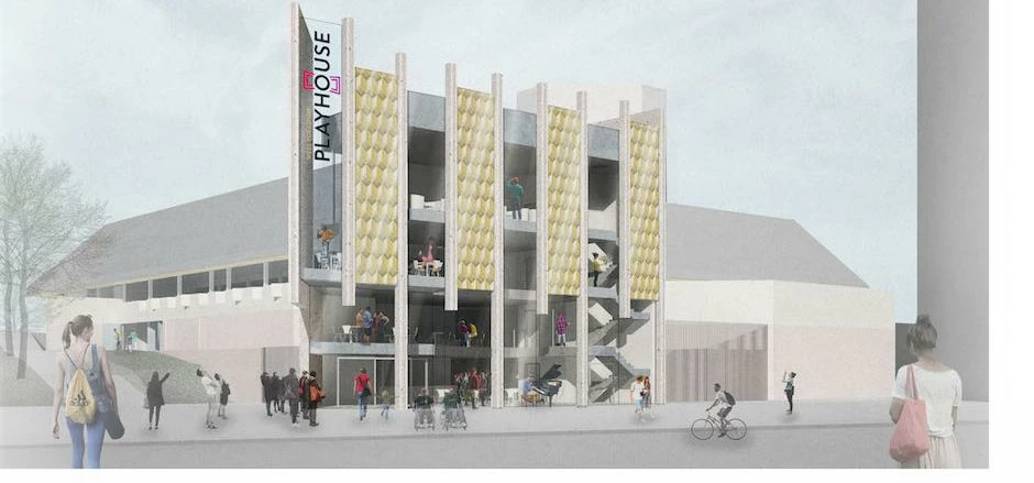 Artists impression of what the West Yorkshire Playhouse could look like.