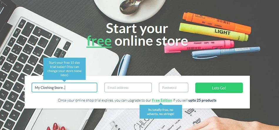 Start a free Online Store