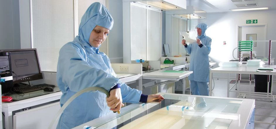 Zytronic expanded the total ISO 5 (Class 100) cleanroom area at its Newcastle, England manufacturing