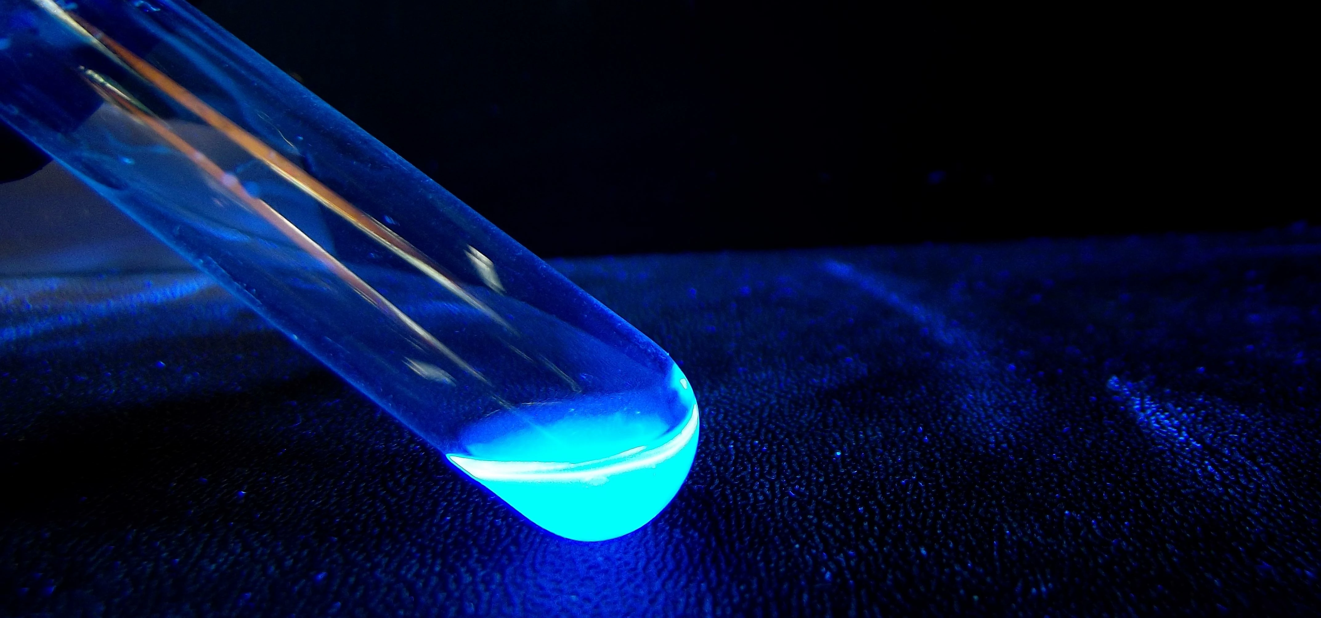 7-hidroxy-4-methylcoumarin under long-wave UV light