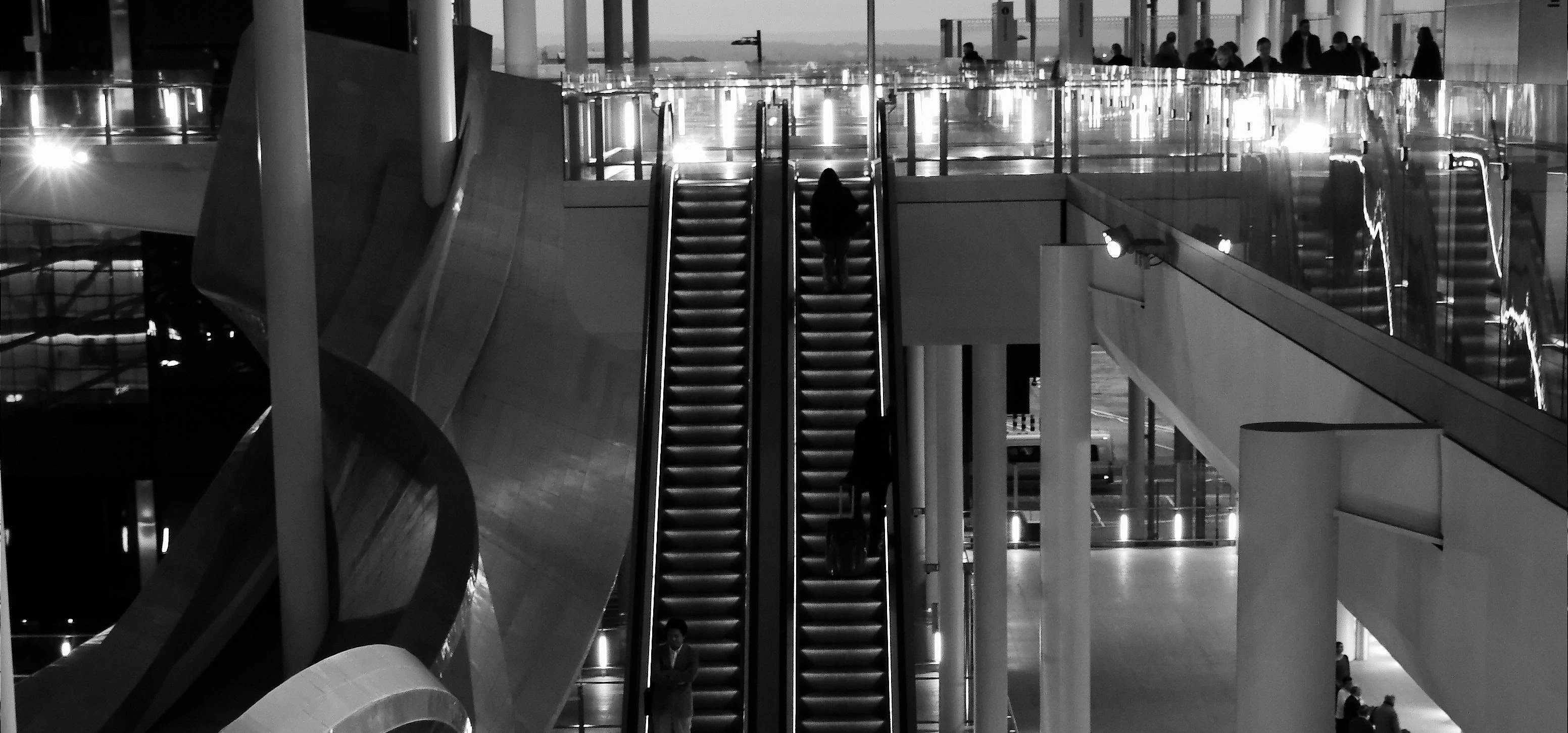 Heathrow escalator