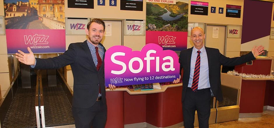 Steve Gill and Chris Harcombe from Doncaster Sheffield Airport.