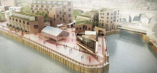 Planned development at Malmo Quay at Newcastle quayside