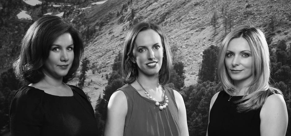 Left to right: ISE Directors Isobel Burns, Eva Rode-Hilbert, and Susannah Lawson
