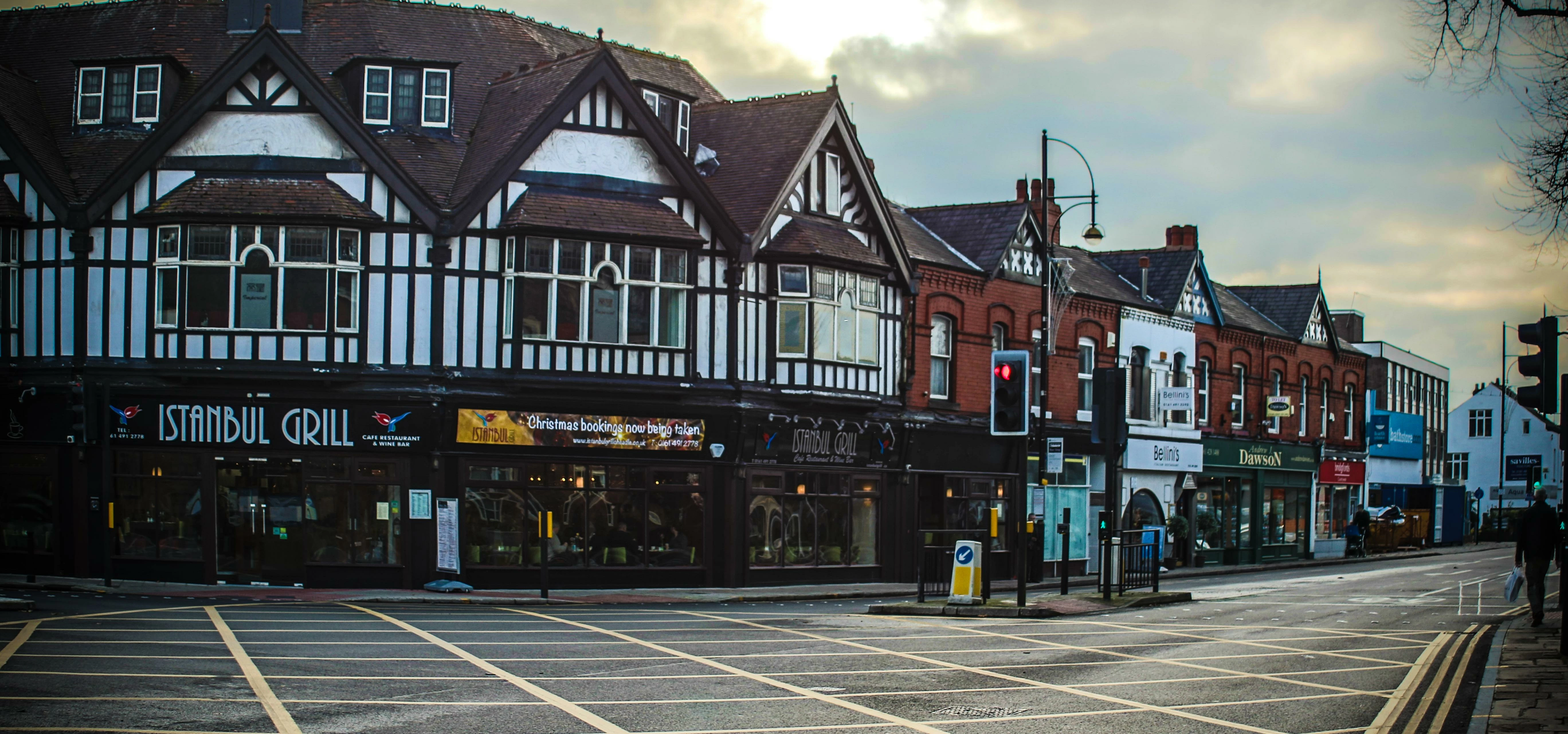 High Street, Wilmslow Road Junction, Cheadle, Cheshire