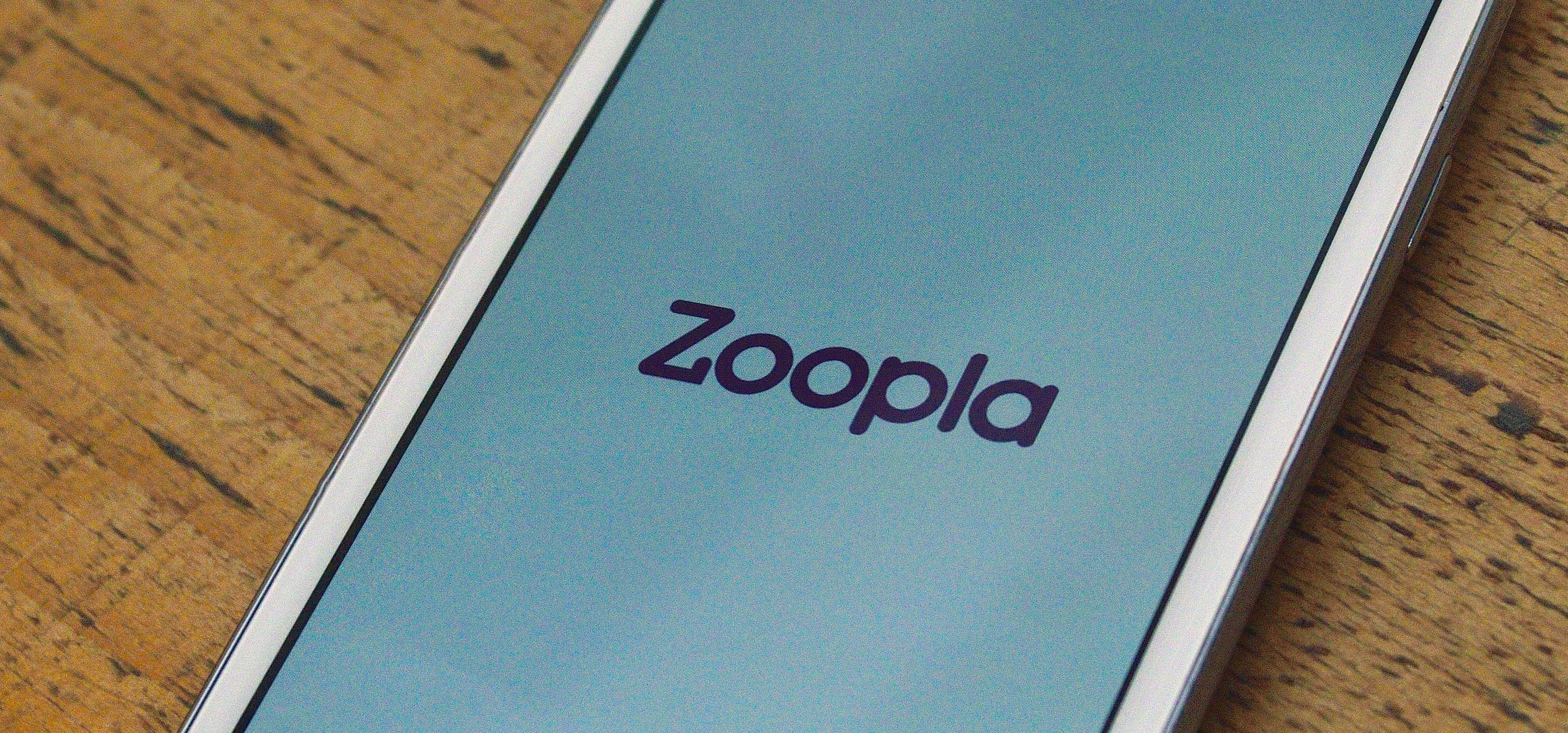 Zoopla App on a Samsung Galaxy