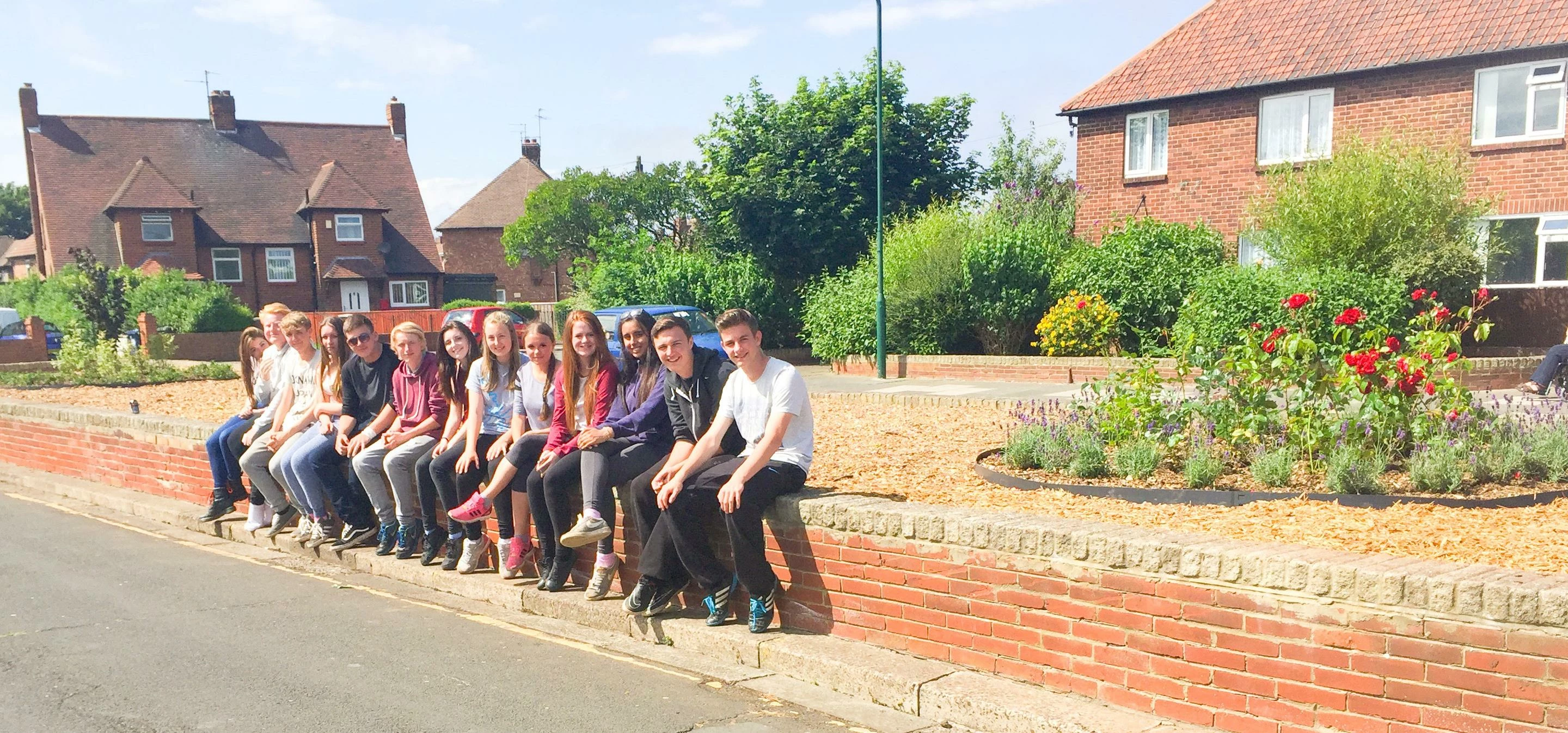 Teenagers in Redcar refurbished a community garden through their work with National Citizen Service