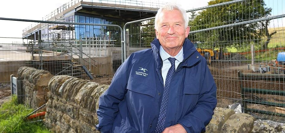 Councillor Glen Sanderson, Chair of Northumberland National Park Authority at The Sill.