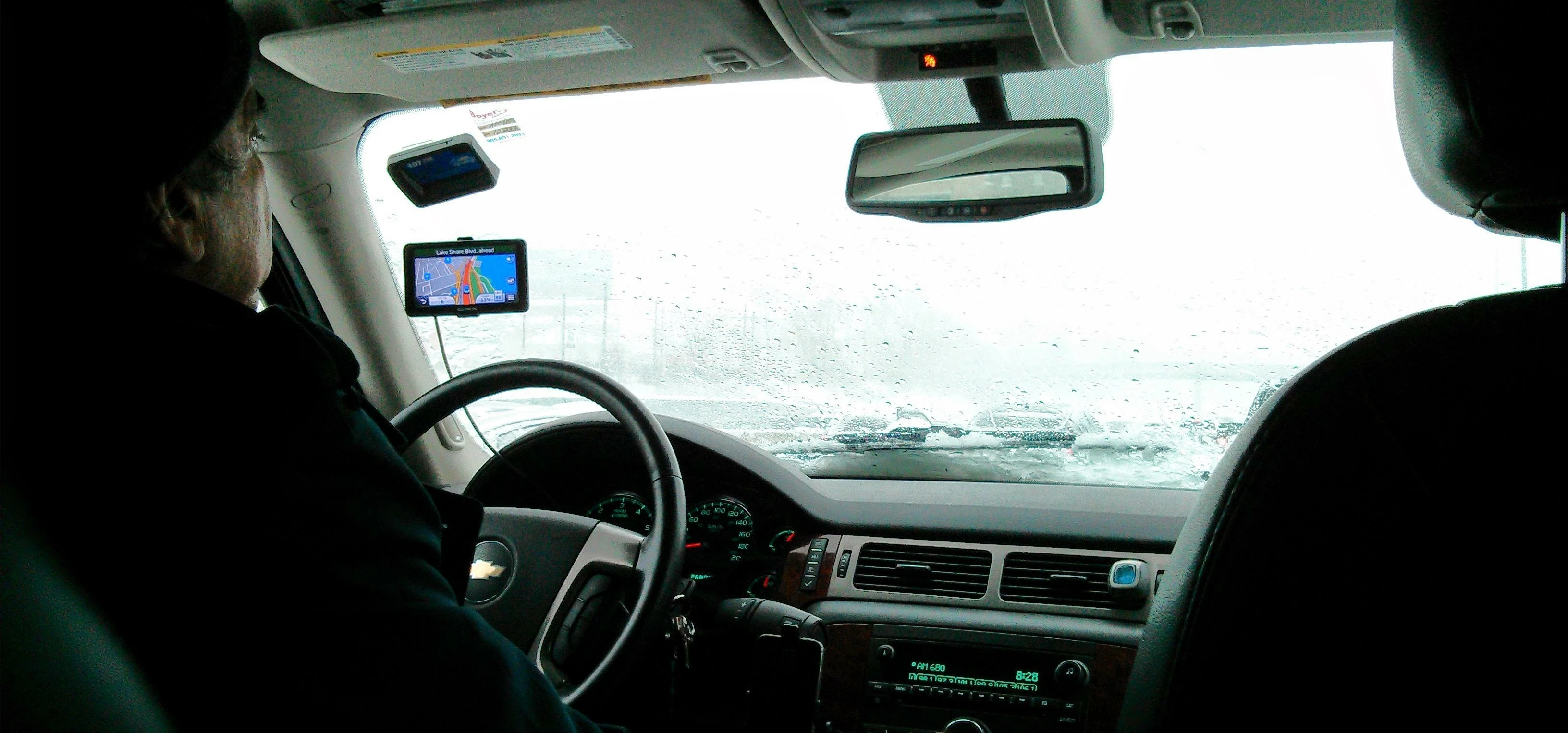 Driving Through A Blizzard
