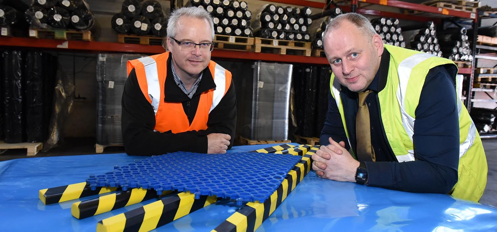 Food for thought: (l-r) Simon Winfield and Andrew Onions (both MacLellan Rubber) 