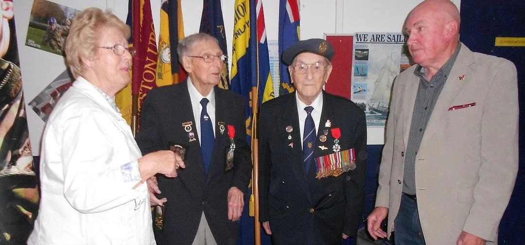 Edward Carey and Peter Dukes with guests at the awards ceremony