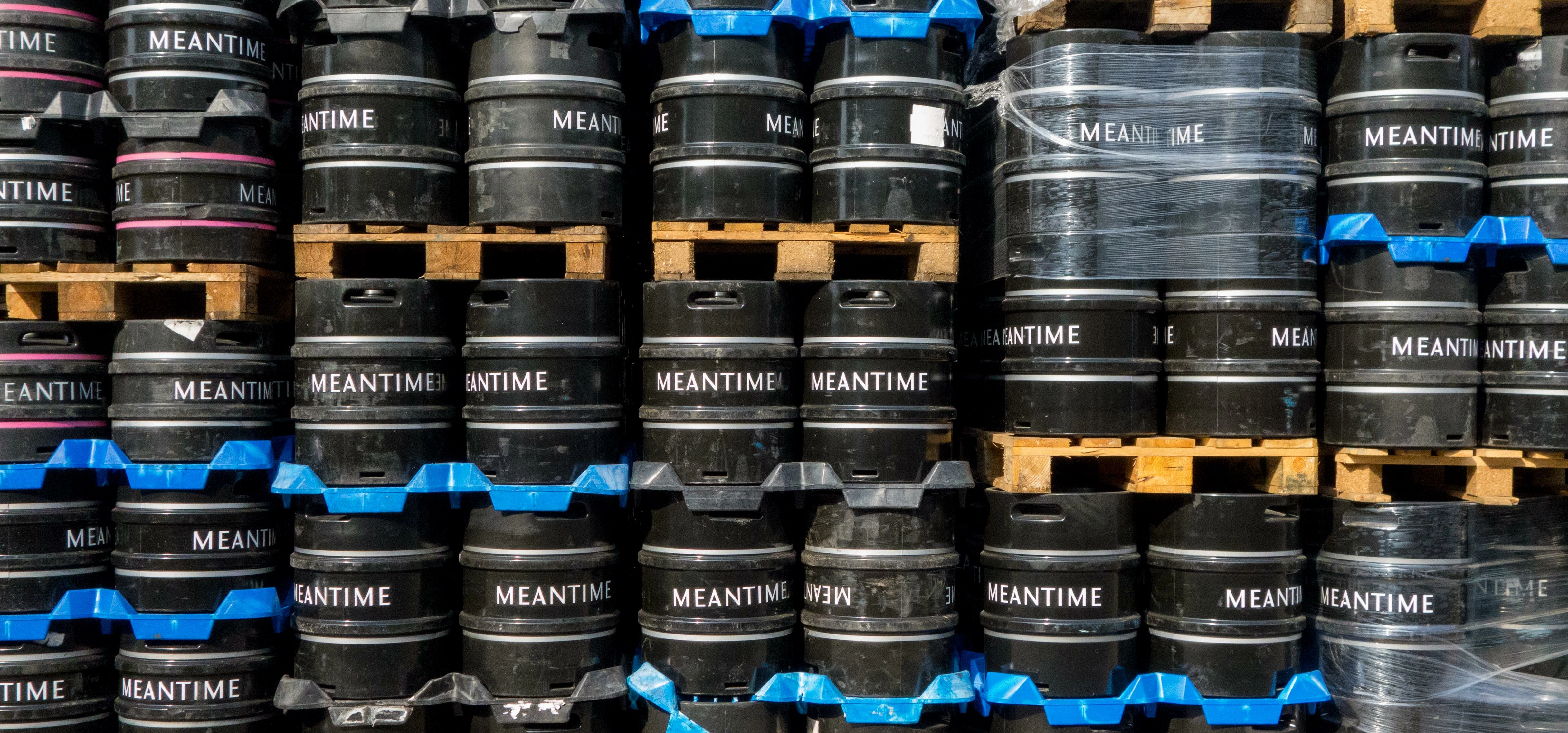 Meantime Brewing kegs