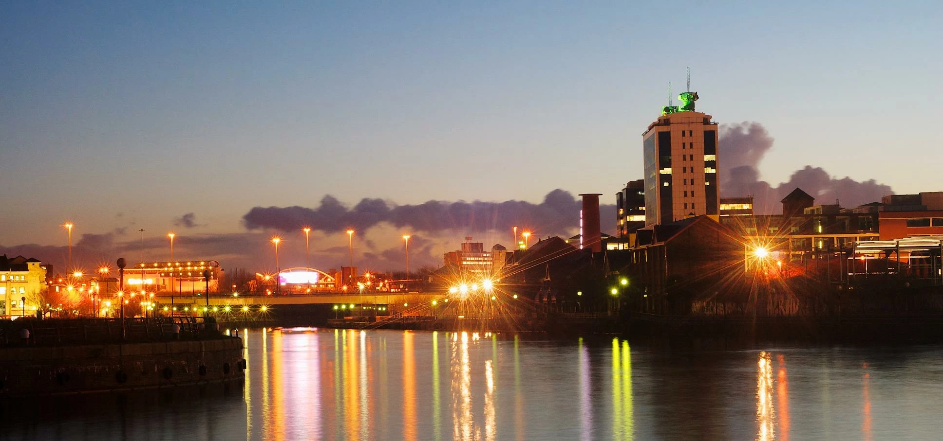 Looking towards Salford