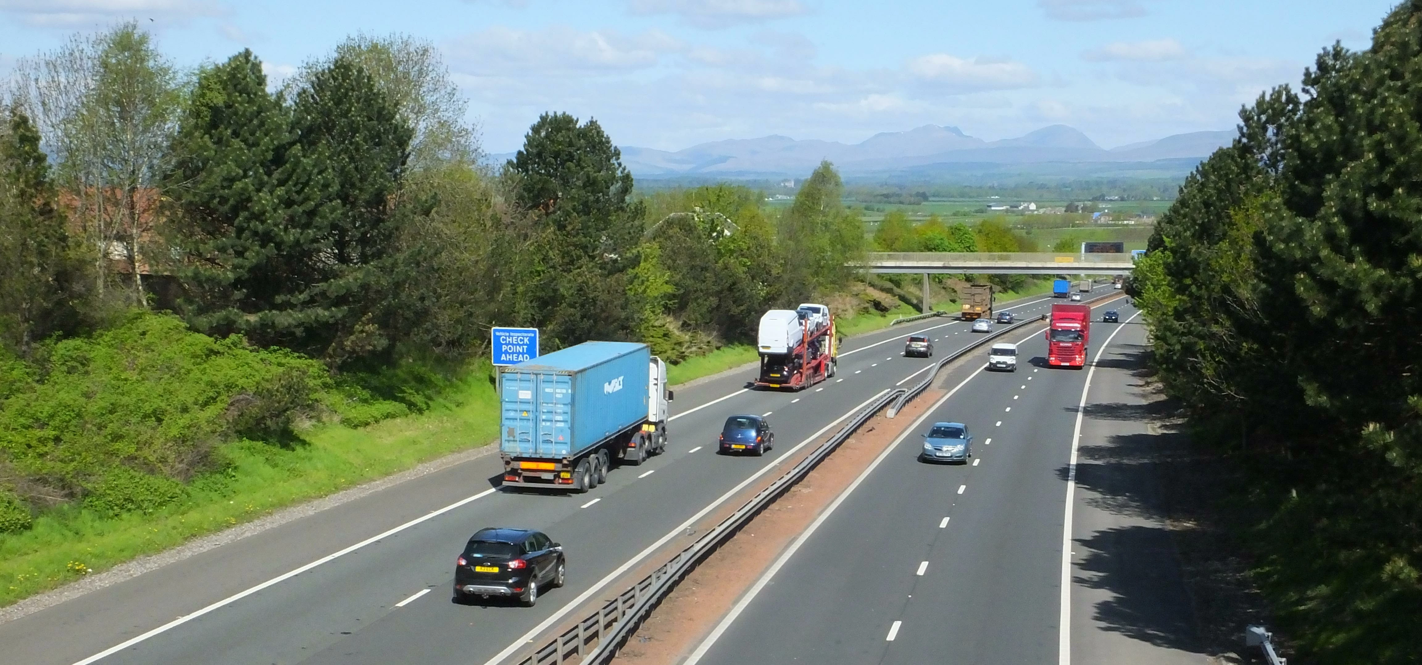 Cars Driving on the Motorway UK 8