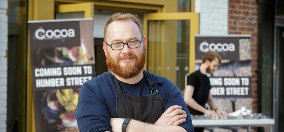 Jon Collins is bringing his handcrafted chocolates and luxury Italian gelato to Humber Street in the