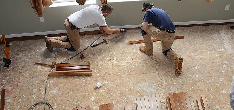 Installing a Hardwood Floor - Construction