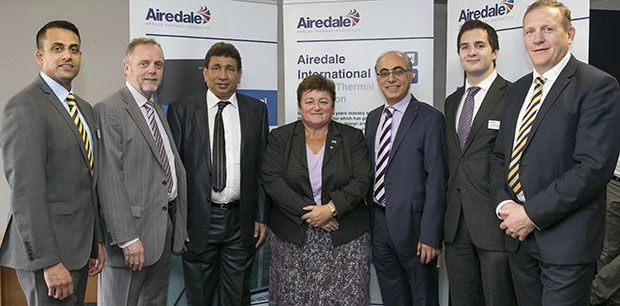 Asim Ansari, Export Sales Manager, Airedale;  Clive Parkman, Managing Director, Airedale; Sanaullah 