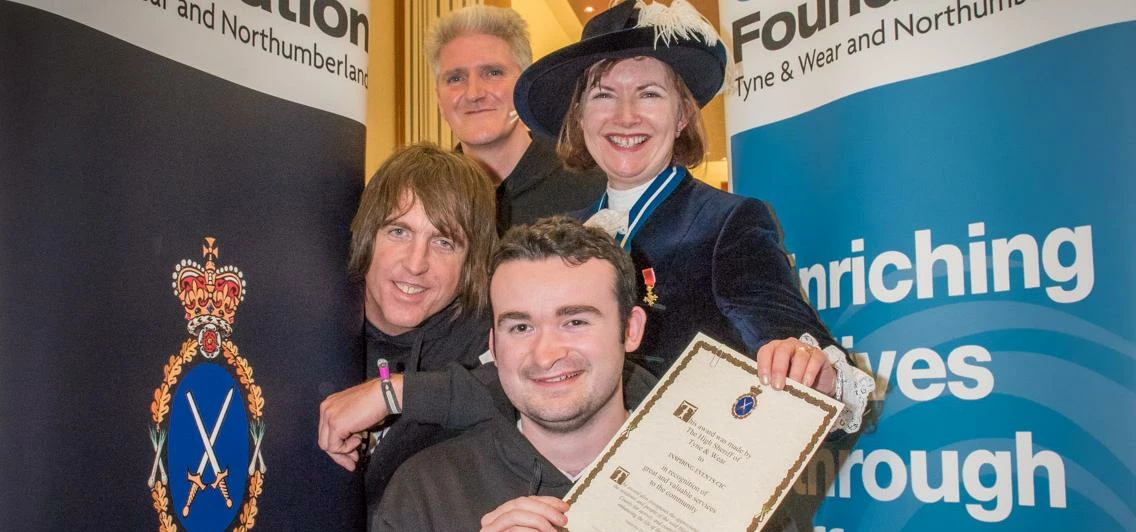 The High Sheriff of Tyne & Wear with top award winners, Inspiring Events CIC
