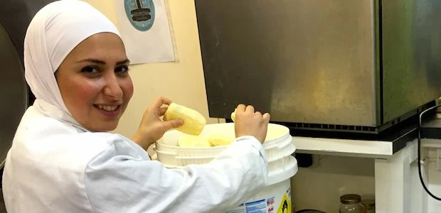 31-year old Razan Alsous, founder of Yorkshire Dama Cheese