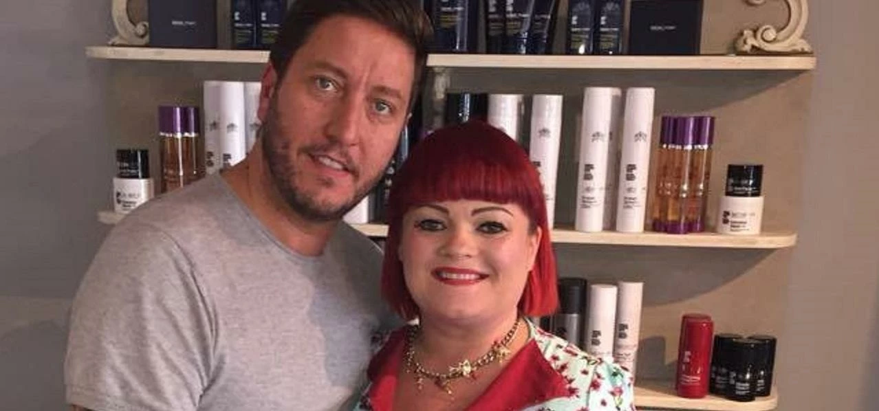 Ben Middleton from Pure Hairdressing with Imelda McTiernan from Label M