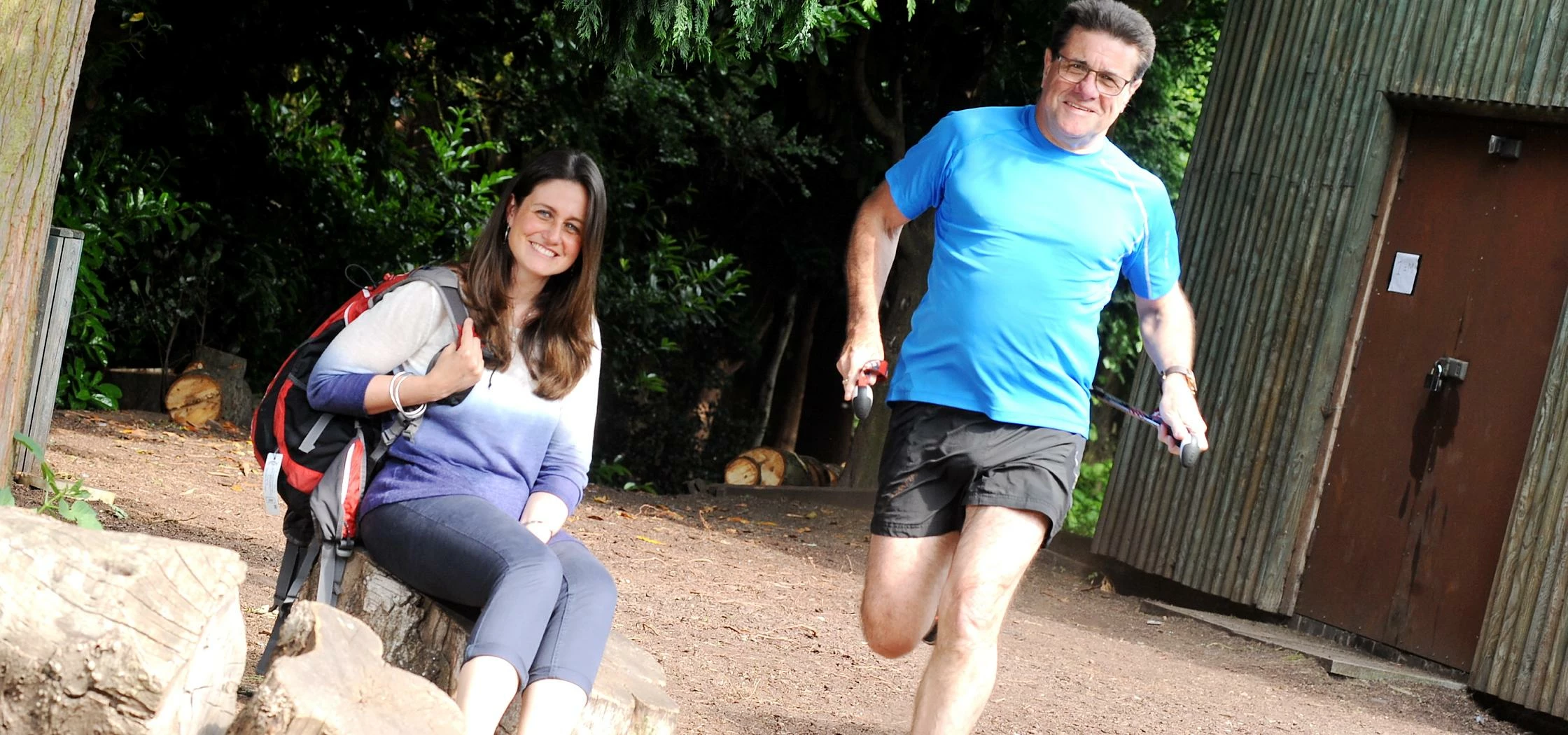 Raffaella Tentindo, head of Corporate Social Responsibility, and Richard Marrs, customer service man