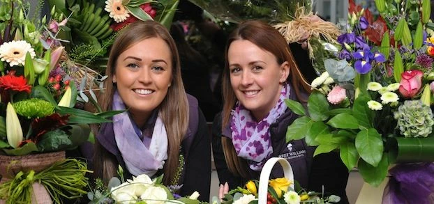 Sisters Kathryn Scott (left) and Natalie Hall have launched Sweet William Floral Design & Gift Shop 