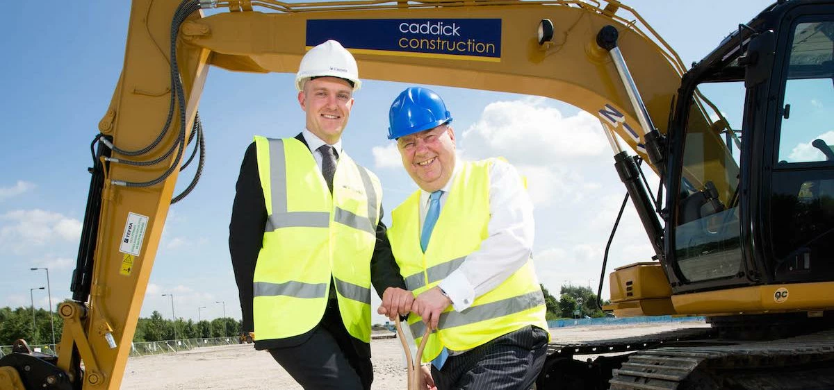 St. Modwen development manager David Nuttall (left) with Liverpool Mayor Joe Anderson