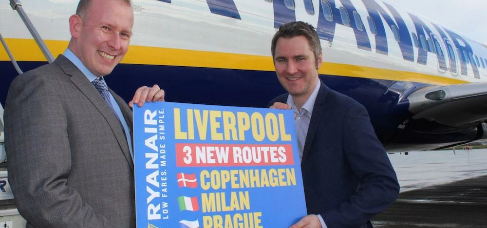 Paul Winfield with Ryanair’s Robin Kiely
