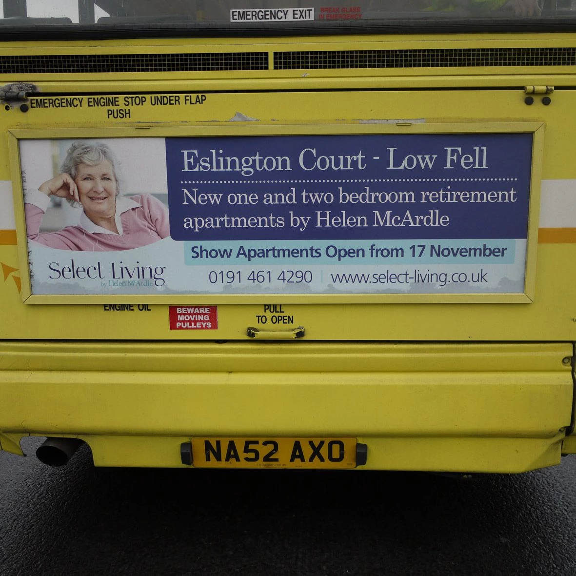 Select Living campaign in action on the local bus route