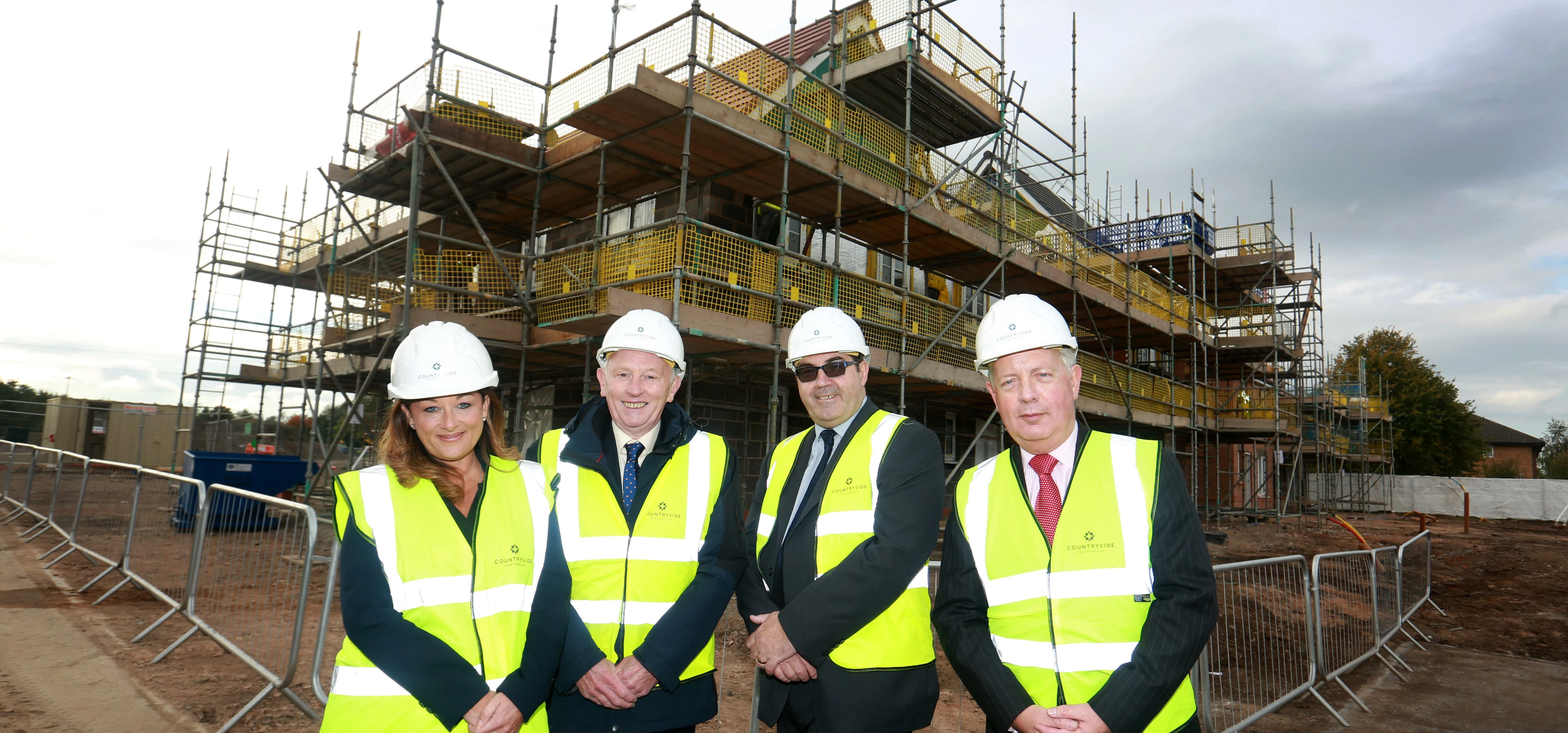 L to R: Countryside Associate Sales Director Deborah Hughes, Knowsley Council Cabinet Member for Re