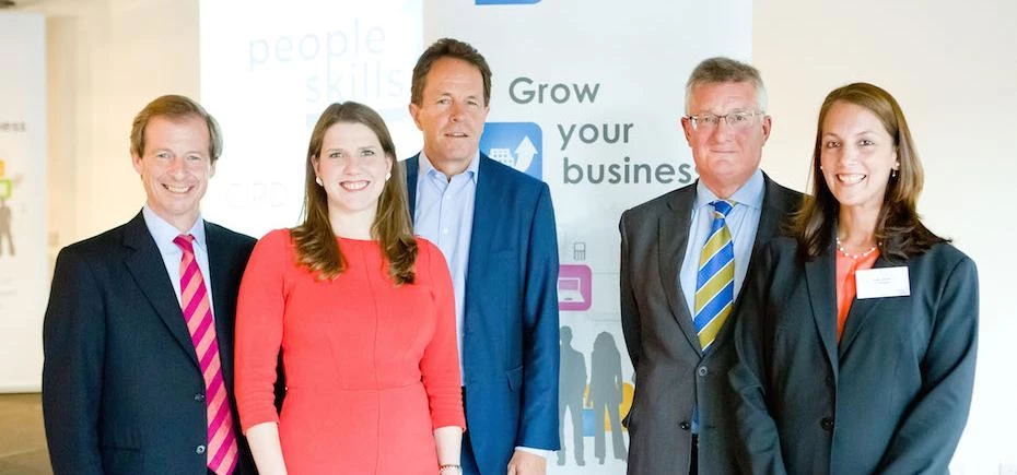 Cllr Guy Nicholson and the guest speakers at this week's event at The Trampery, Hackney