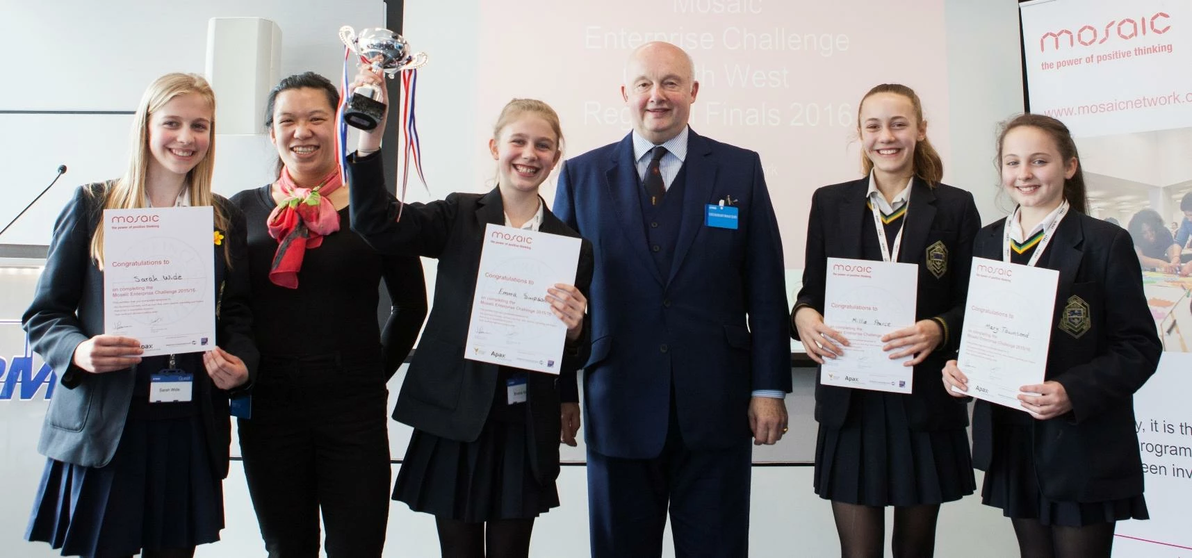Altrincham Grammar School for Girls - Winners of the Mosaic Enterprise Challenge North West Regional