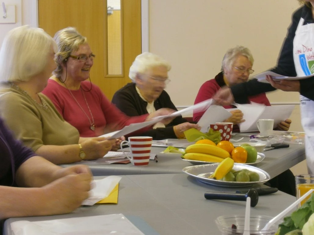 Come Eat Together - participants on the heathy eating course