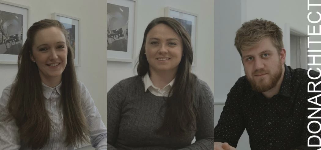 The new team members (l-r Lauren, Kelly and Andy)