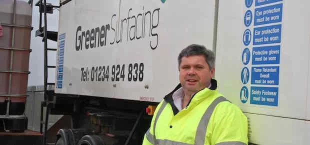 Greener Surfacing owner Nick Antrobus