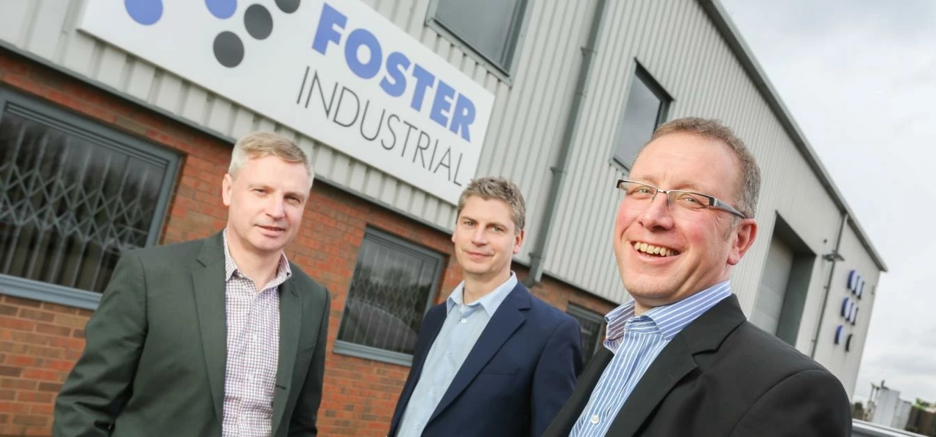 left to right Richard and Charles Foster and Anthony Ashford from Foster Industrial